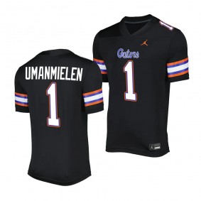 Princely Umanmielen Florida Gators Alternate Game #1 Jersey Men's Black 2023 Salute To Service Uniform