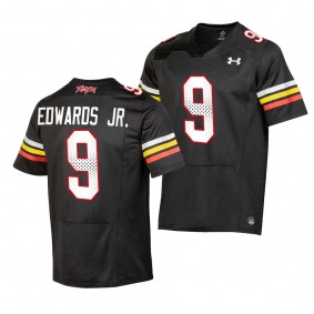 Maryland Terrapins Billy Edwards Jr. College Football Jersey #9 Black 2023 Replica Uniform