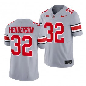 Ohio State Buckeyes #32 TreVeyon Henderson 2023 Alternate Gary Limited Football Jersey Men's