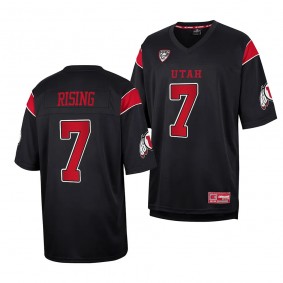 Utah Utes Cameron Rising Replica Football Jersey #7 Black 2023 Throwback Uniform