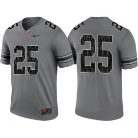 #25 Grey Alternate Legend Game Ohio State Buckeyes Jersey