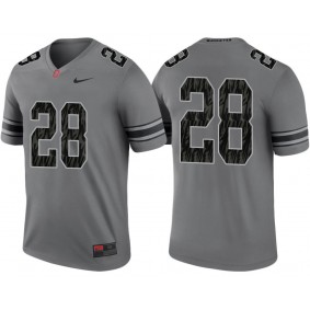 #28 Grey Alternate Legend Game Ohio State Buckeyes Jersey