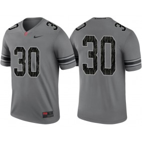 #30 Grey Alternate Legend Game Ohio State Buckeyes Jersey