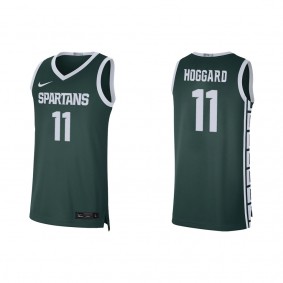 A.J. Hoggard Michigan State Spartans Alumni Player Limited Basketball Jersey Green