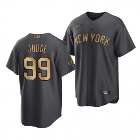 2022 MLB All-Star Game Aaron Judge New York Yankees #99 Charcoal Replica Jersey Men's