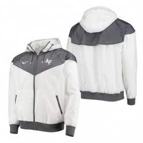 Air Force Falcons Windrunner Raglan Full-Zip Hoodie Jacket White