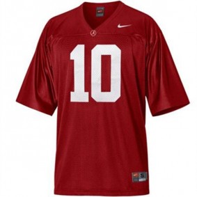 Youth Alabama Crimson Tide #10 A.J. McCarron Red Football Jersey