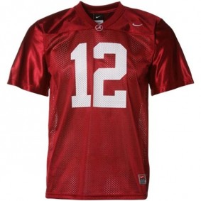 Male Alabama Crimson Tide #12 Joe Namath Red Football Jersey