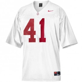 Male Alabama Crimson Tide #41 Courtney Upshaw White Football Jersey