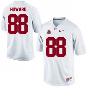 Male Alabama Crimson Tide #88 O.J. Howard White Football Jersey