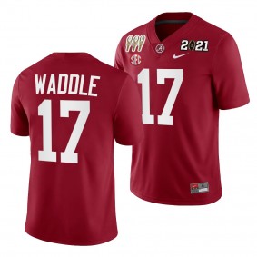 Jaylen Waddle Alabama Crimson Tide 3X CFP National Championship Jersey Crimson Winner