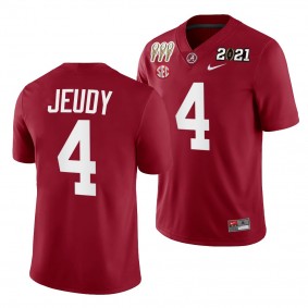 Jerry Jeudy Alabama Crimson Tide 3X CFP National Championship Jersey Crimson Winner