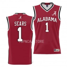 Alabama Crimson Tide Mark Sears College Basketball Jersey Youth Crimson