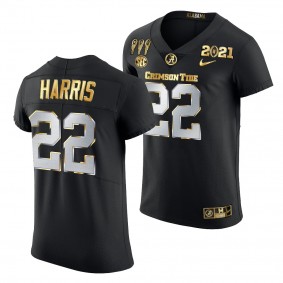 Najee Harris Alabama Crimson Tide 3X CFP National Championship Jersey Black Golden Limited