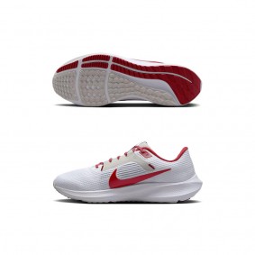 Alabama Crimson Tide Nike Unisex Zoom Pegasus 40 Running Shoes White