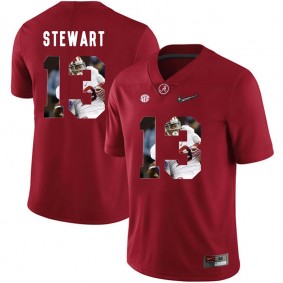 Alabama Crimson Tide Football #13 Red Player Portrait College ArDarius Stewart Jersey