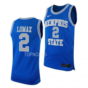 Memphis Tigers Alex Lomax College Basketball Replica uniform Royal #2 Jersey 2022-23