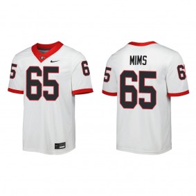 Amarius Mims Georgia Bulldogs Nike Away Game Jersey White