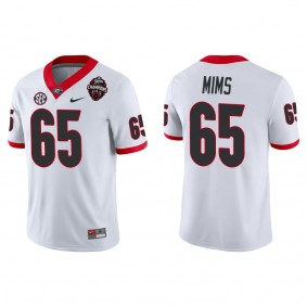 Amarius Mims Georgia Bulldogs Nike College Football Playoff 2022 National Champions Game Jersey White