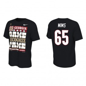 Amarius Mims Georgia Bulldogs Nike College Football Playoff 2022 National Champions Locker Room T-Shirt Black