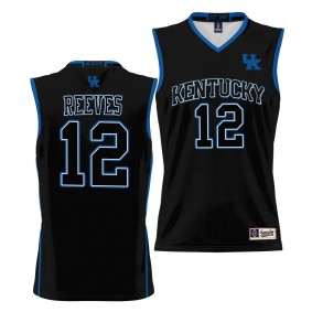 Kentucky Wildcats Antonio Reeves Black #12 NIL Basketball Jersey Lightweight Unisex