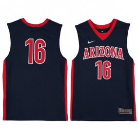 Youth Arizona Wildcats #16 Navy Basketball Jersey