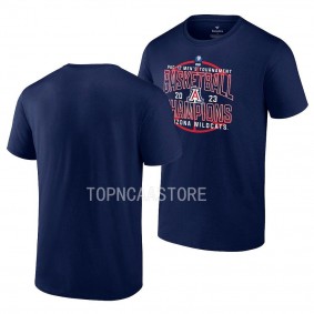 Arizona Wildcats Navy 2023 Pac 12 Conference Tournament Champs Mens Basketball Men T-Shirt