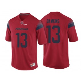 Arizona Wildcats #13 Red College Football Brandon Dawkins Jersey