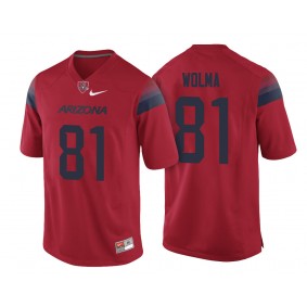 Arizona Wildcats #81 Red College Football Bryce Wolma Jersey