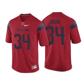 Arizona Wildcats #34 Red College Football Zach Green Jersey