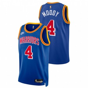 Arkansas Razorbacks 2021 Draft Moses Moody Warriors #4 Royal Classic Edition Year Zero Jersey