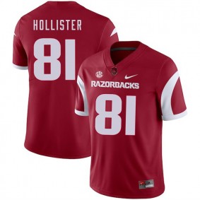 Arkansas Razorbacks Football #81 Cardinal College Cody Hollister 2018 Game Jersey