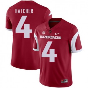 Arkansas Razorbacks Football #4 Cardinal College Keon Hatcher 2018 Game Jersey