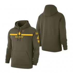 Army Black Knights 1st Armored Division Old Ironsides Rivalry Star Two-Hit Pullover Fleece Hoodie Olive