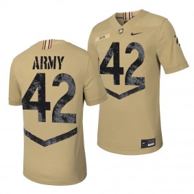 Army Black Knights #42 Baylor Newsom 2023 Rivalry Collection Tan Untouchable Football Jersey Men's Replica