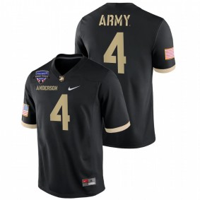 Army Black Knights Christian Anderson #4 Jersey Black 2021 Armed Forces Bowl Champions