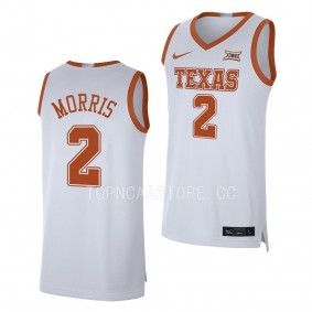 Texas Longhorns Arterio Morris White #2 Jersey 2022-23 Limited Basketball