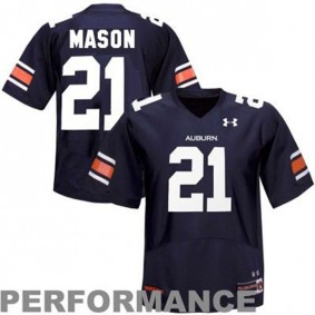 Male Auburn Tigers #21 Tre Mason Blue Football Jersey