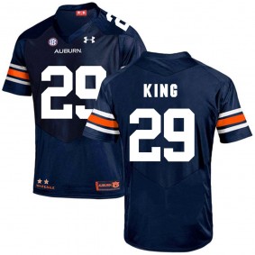 Auburn Tigers #29 Navy Brandon King College Football Jersey