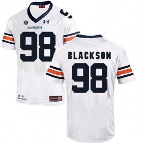 Auburn Tigers #98 White Angelo Blackson College Football Jersey