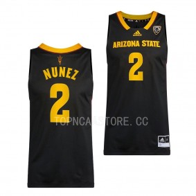 Sun Devils Austin Nunez Black #2 Jersey 2022-23 Swingman Basketball