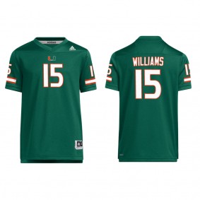 Avantae Williams Miami Hurricanes adidas Team Replica Football Jersey Green