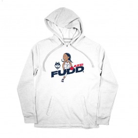 Azzi Fudd White Womens Basketball Caricatureunisex Hoodie