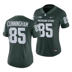 Michigan State Spartans B.J. Cunningham #85 College Football 2023 Game Green Jersey Women's