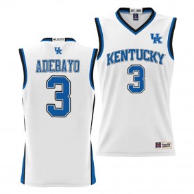 Bam Adebayo #3 Kentucky Wildcats NIL Basketball Lightweight Jersey White