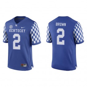 Barion Brown Kentucky Wildcats Replica Game Football Jersey Royal