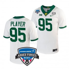 Baylor Bears 2022 Armed Forces Bowl Jaxon Player #95 White Men's Football Jersey