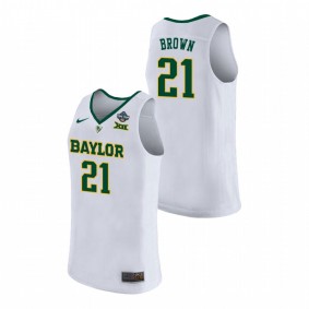 Baylor Bears #21 Kalani Brown 2019 NCAA Women's Basketball Champions Jersey - White