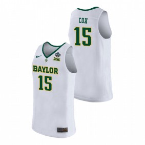 Baylor Bears #15 Lauren Cox 2019 NCAA Women's Basketball Champions Jersey - White