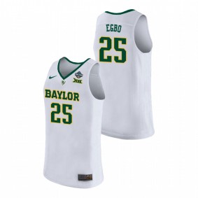 Baylor Bears #25 Queen Egbo 2019 NCAA Women's Basketball Champions Jersey - White